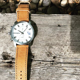 Colorado rockies apollo watch with brown leather bands